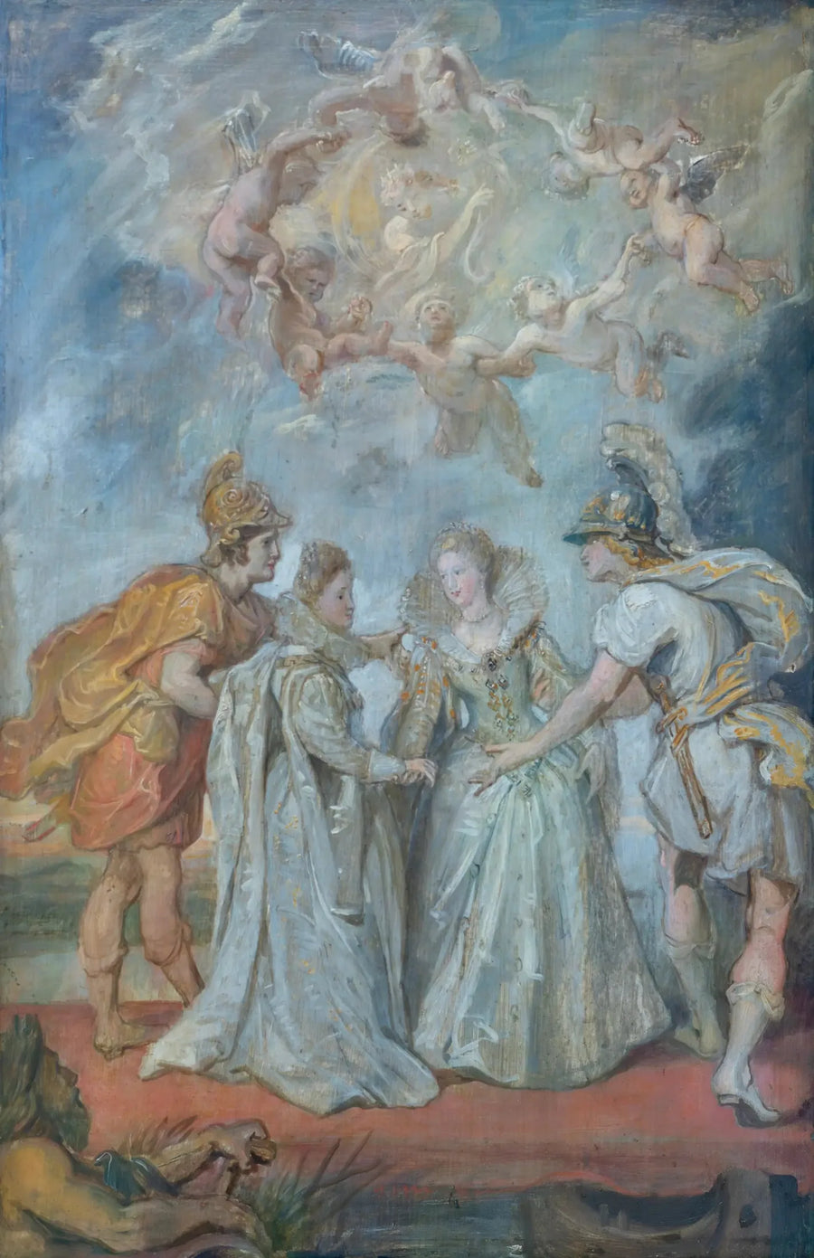 Familiebytte af prinsesser mellem Spanien og Frankrig den 9. november 1615 - Peter Paul Rubens