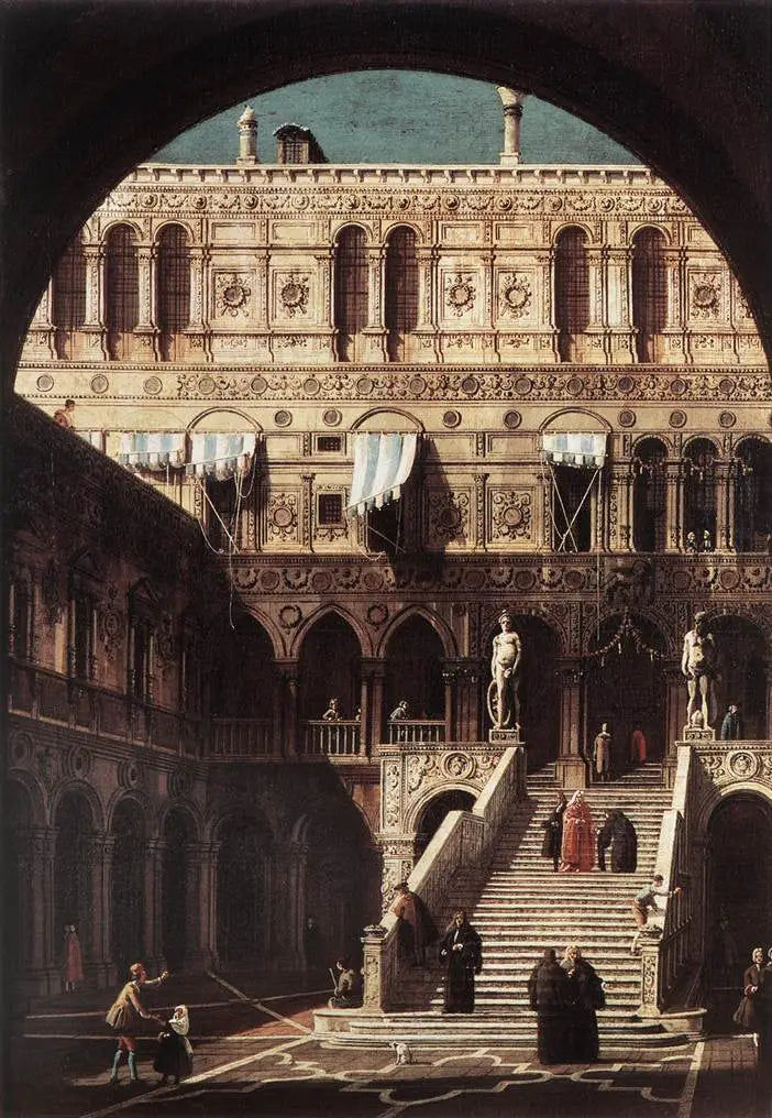 Skalaen af Gigantene - Canaletto