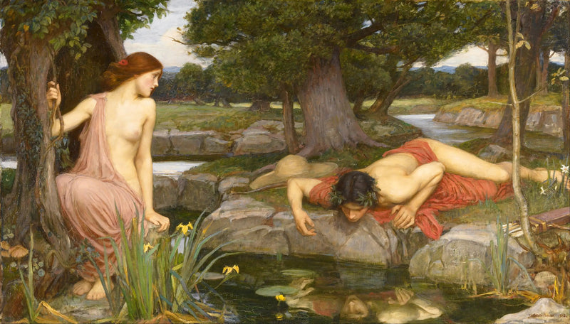 Eko og Narcis - John William Waterhouse