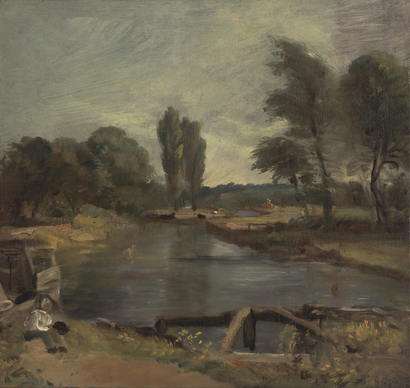 Flatford Slusen - John Constable