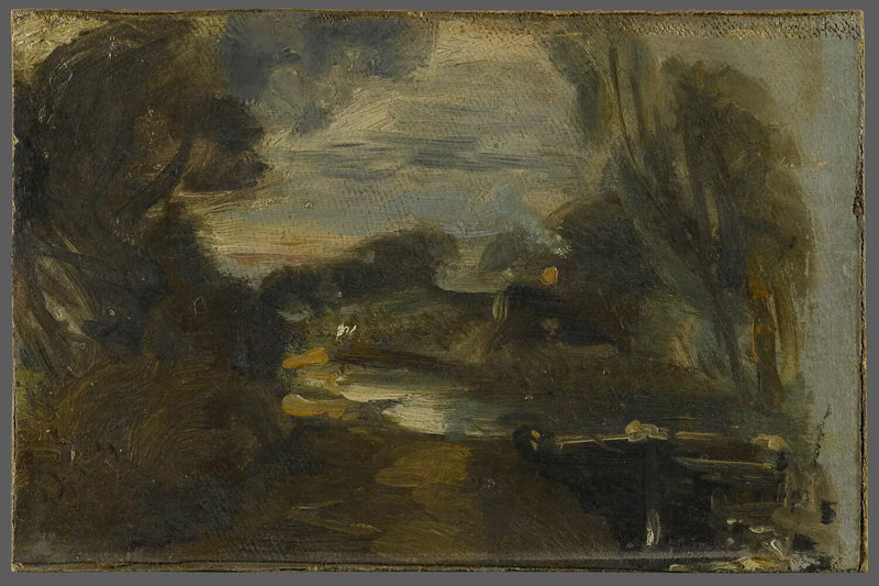 Sluse på floden Stour - John Constable