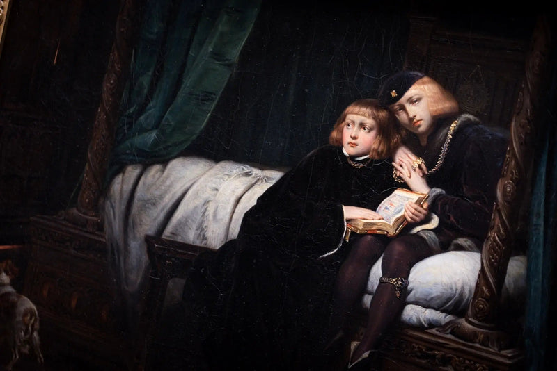 Édouard V og hertugen af York i Toweren - Paul Delaroche