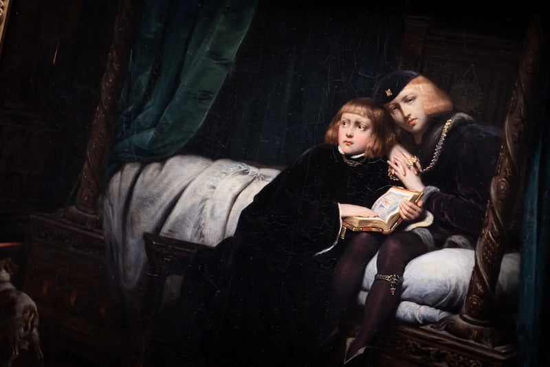 Édouard V og hertugen af York i Toweren - Paul Delaroche