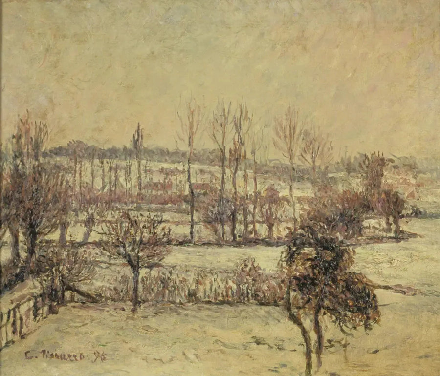 Sneeffekt i Éragny - Camille Pissarro