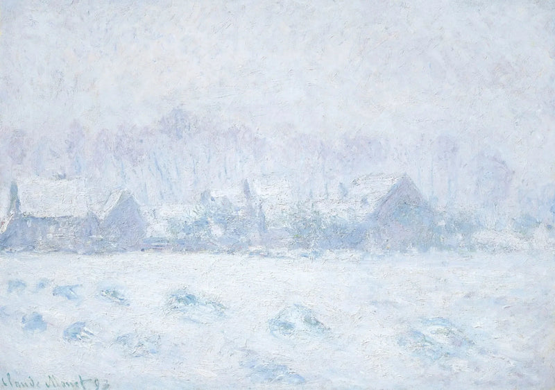 Sneeffekt i Giverny - Claude Monet