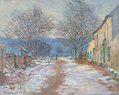 Reproduction du tableau « Effet de neige à Limetz - Claude Monet » par Alpha Reproduction en peinture à l’huile