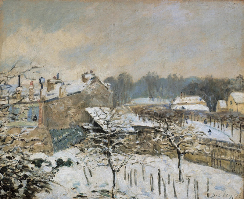 Sneeffekt i Marly-le-Roi - Alfred Sisley