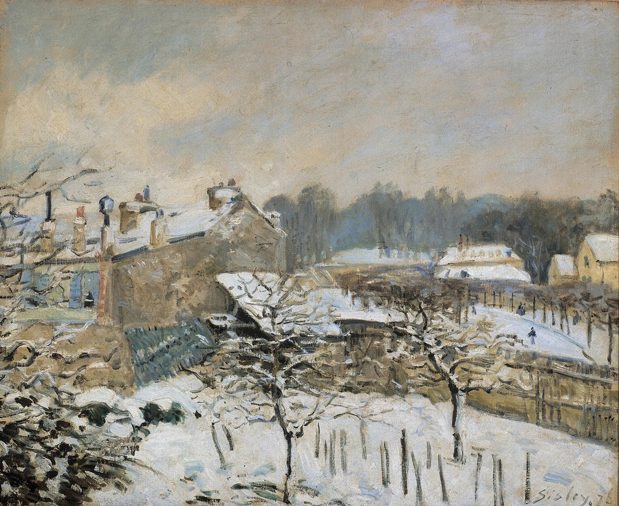 Sneeffekt i Marly-le-Roi - Alfred Sisley