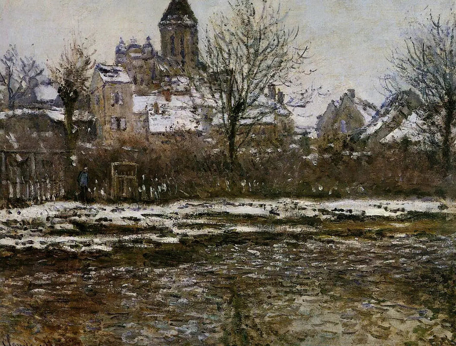Sneeffekt i Vétheuil - Claude Monet