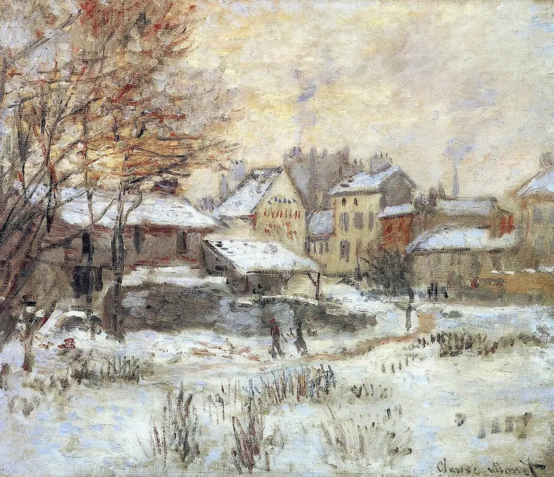Sneeffekt, solnedgang - Claude Monet