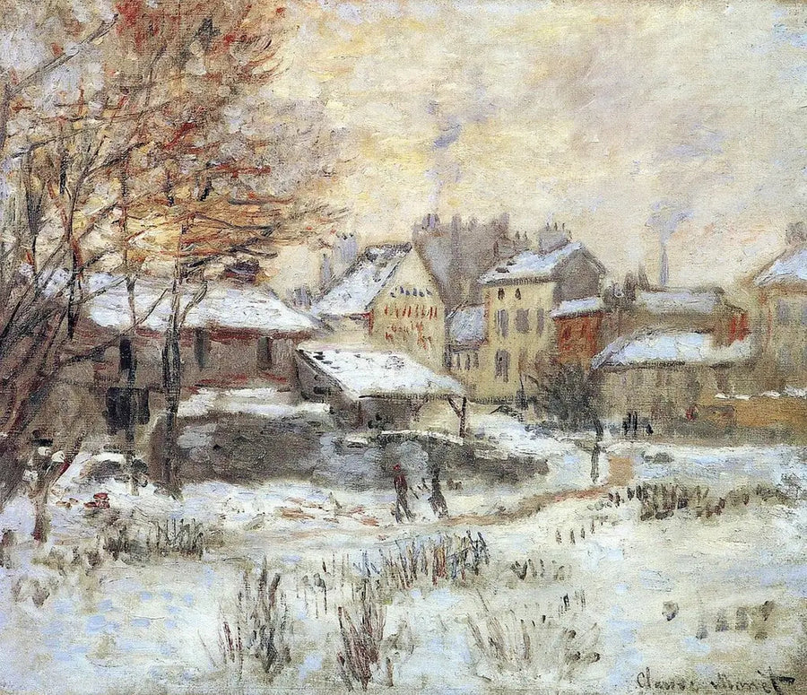 Sneeffekt, solnedgang - Claude Monet