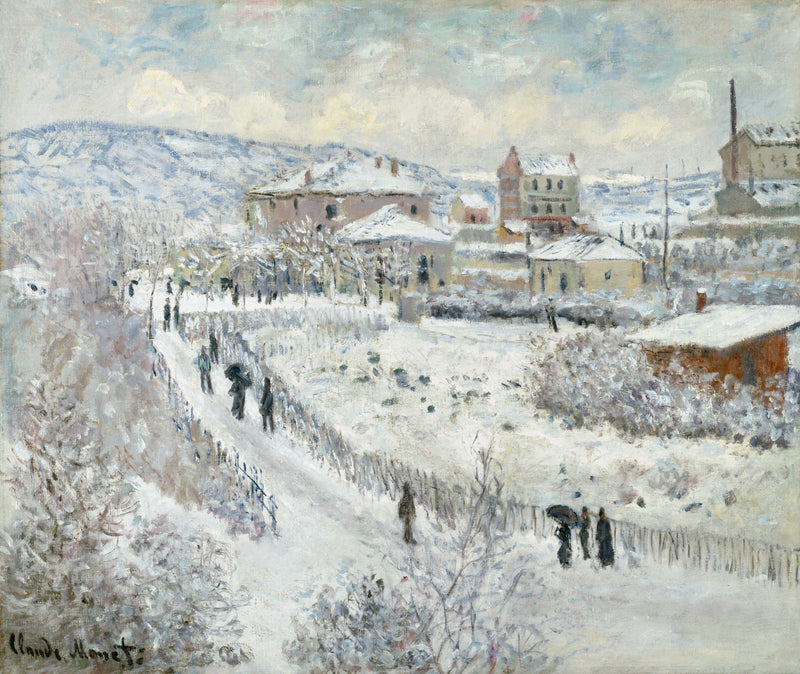 Sneeffekt i Argenteuil W358 - Claude Monet