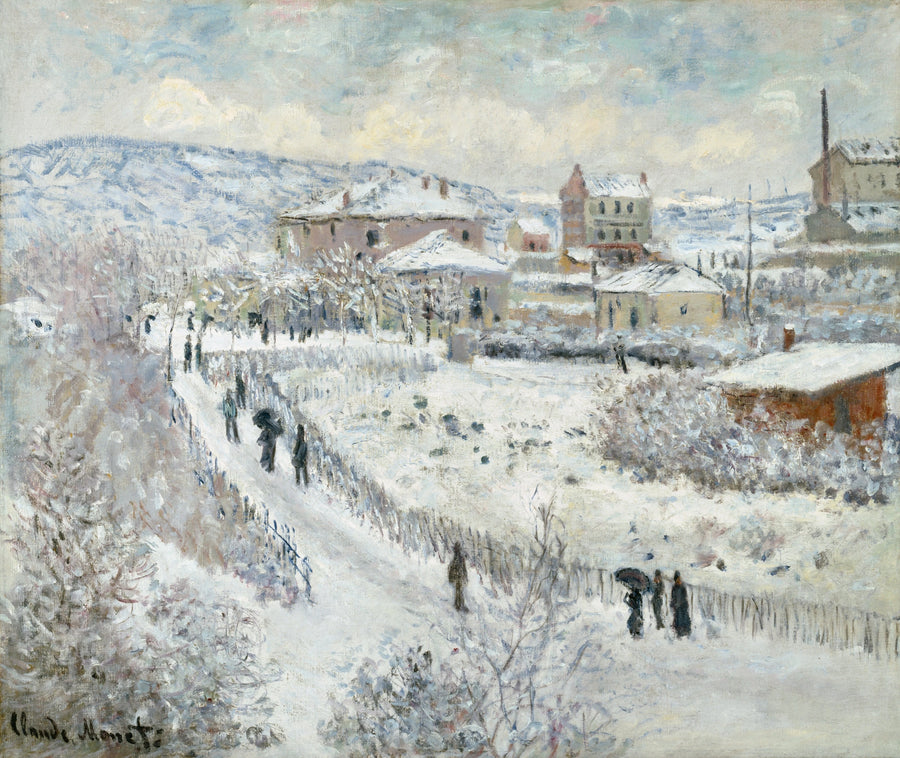Sneeffekt i Argenteuil W358 - Claude Monet