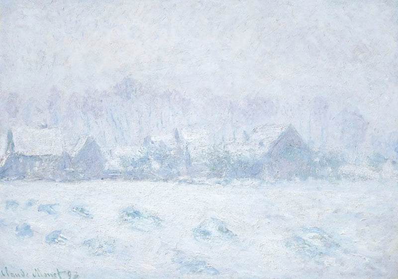 Sneeffekt i Giverny W1331 - Claude Monet