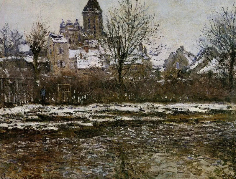 Sneeffekt i Vétheuil W506 - Claude Monet