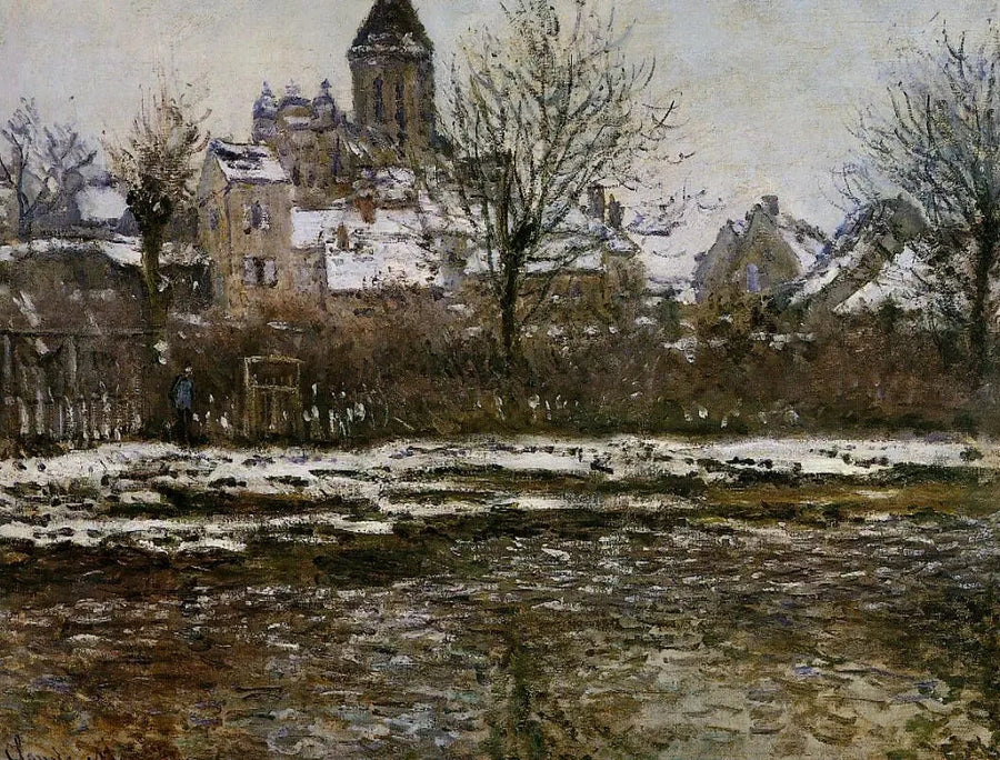 Sneeffekt i Vétheuil W506 - Claude Monet