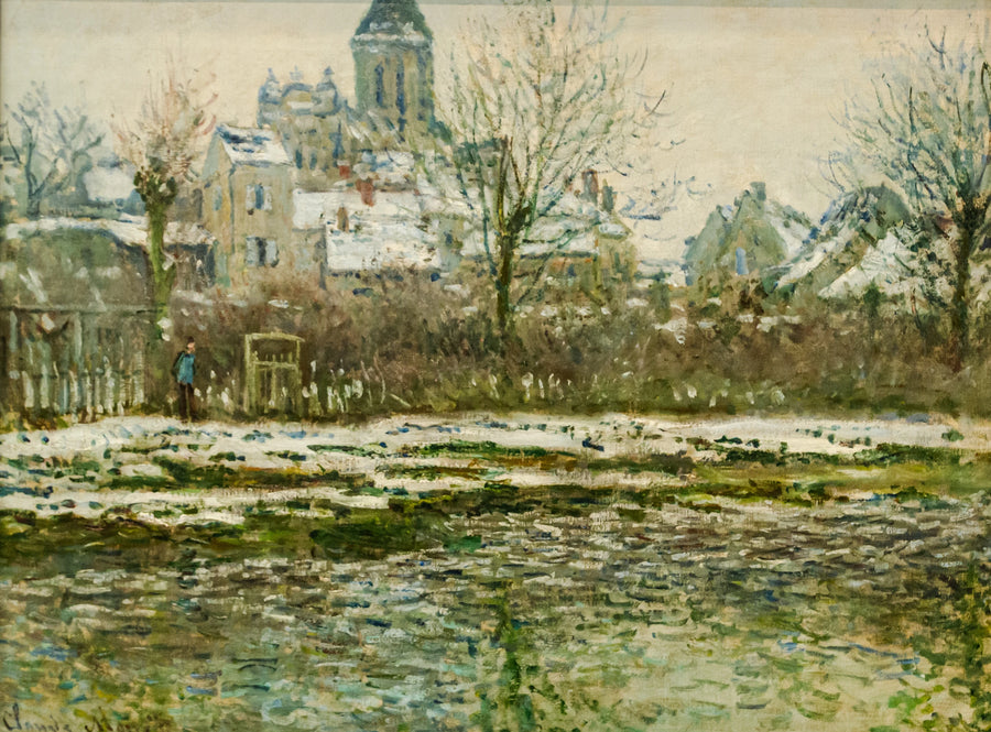 Sneeffekt i Vétheuil - Claude Monet