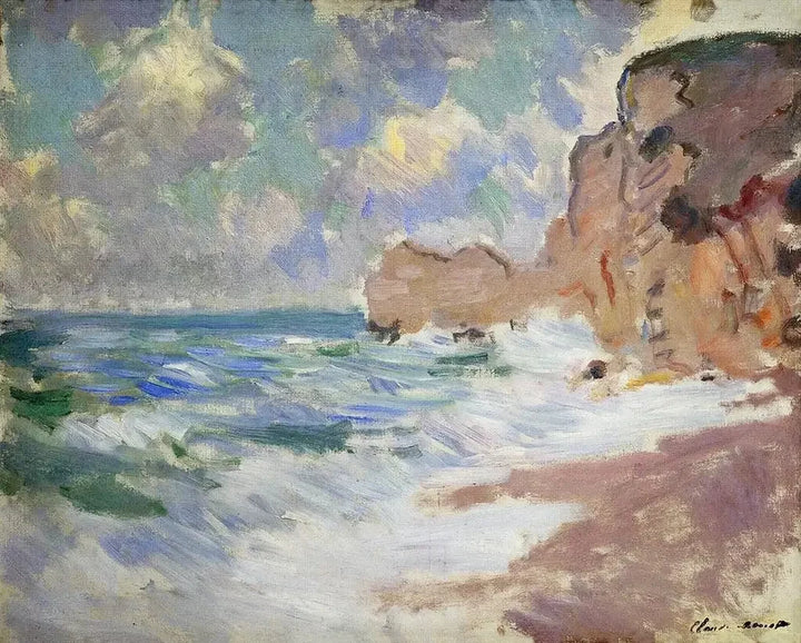 Bølgeeffekt i Étretat W827a - Claude Monet
