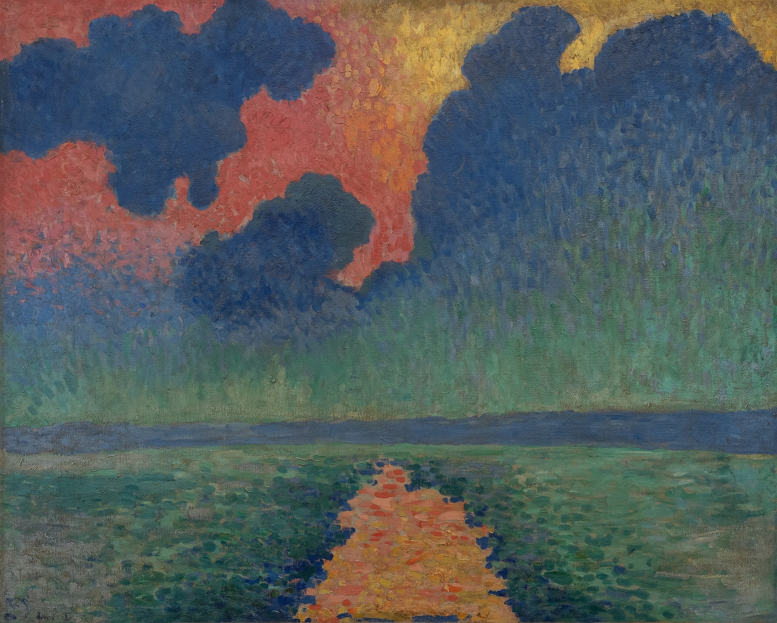 Solstråleeffekter på vandet - André Derain