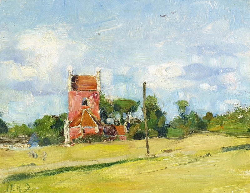 Byrum Kirke på Læsø, Danmark. - H. A. Brendekilde
