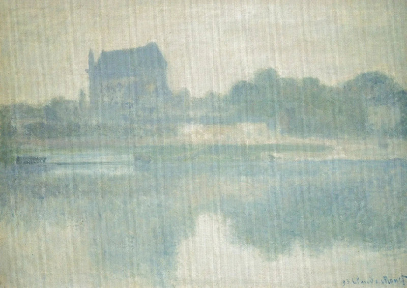 Vernon Kirke, Tåge - Claude Monet