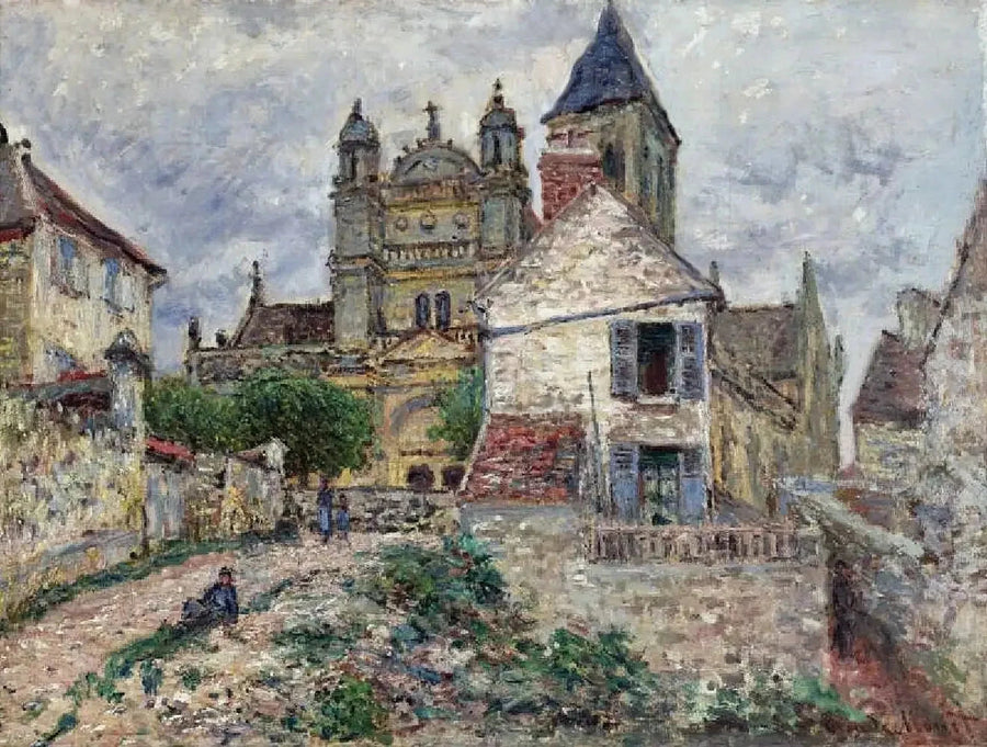 Kirken Vétheuil W473 - Claude Monet
