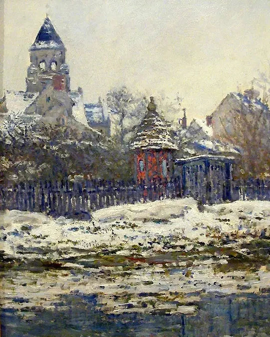 Vétheuil kirke W505 - Claude Monet