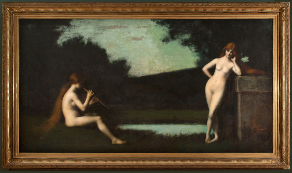 Églogue - Jean-Jacques Henner image 1 reproduction d’œuvre d’art à l’huile