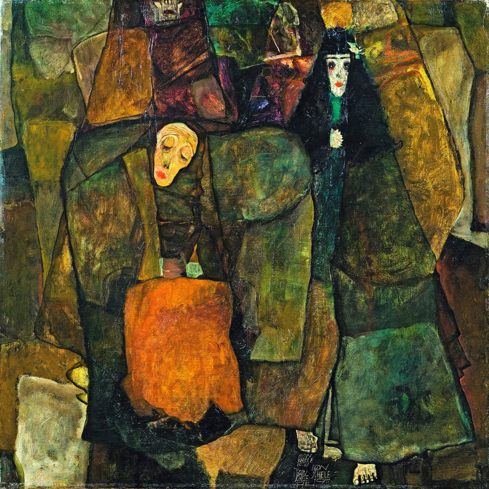 Procession (1911) d’Egon Schiele