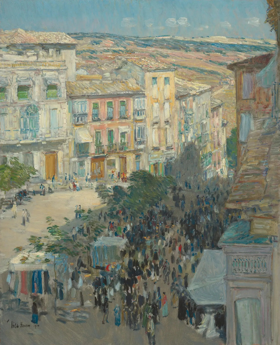 El Zocodover, Toledo, Spanien - Childe Hassam