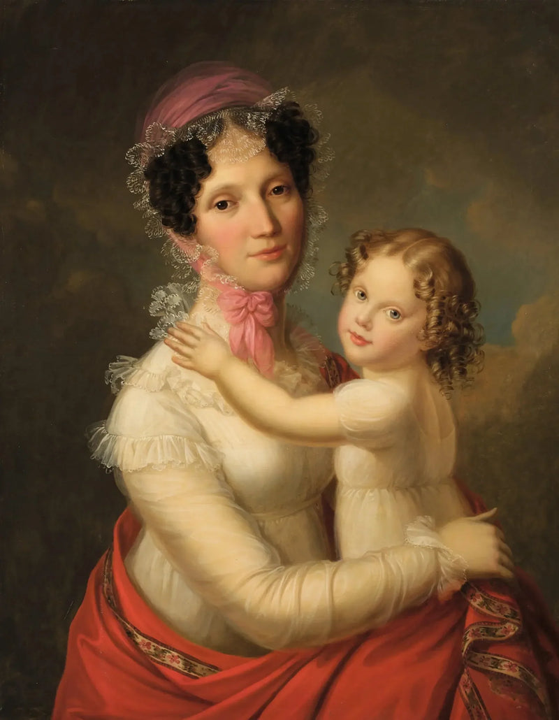 Eleonora Mayer, baronessa zu Gravenegg med sin datter Isabella - François Gérard