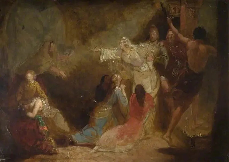 Elgiva indfanget på ordre fra ærkebiskop Odon - John Everett Millais