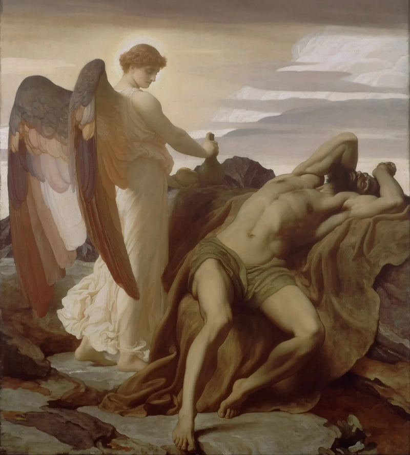 Élie i ørkenen - Frederic Leighton