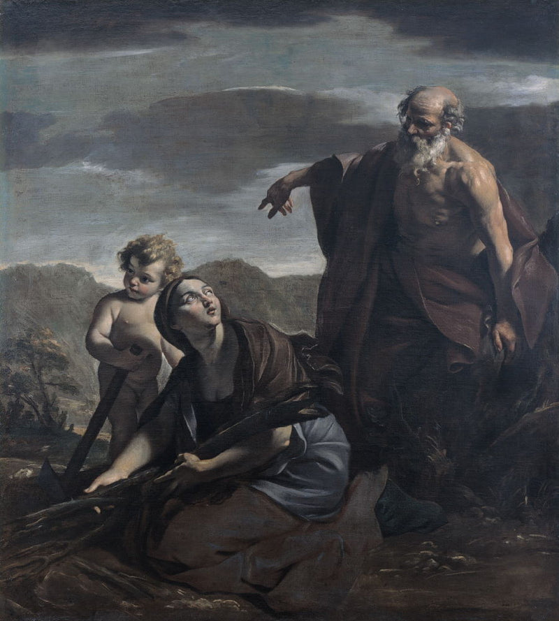 Élie og enken i Sarepta - Giovanni Lanfranco
