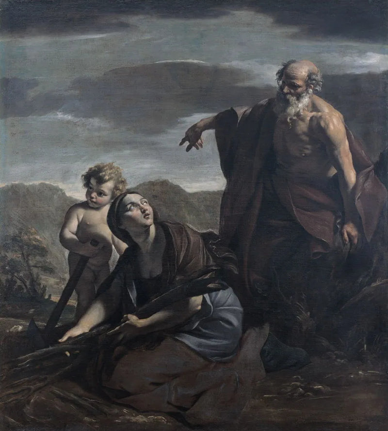 Élie og enken i Sarepta - Giovanni Lanfranco