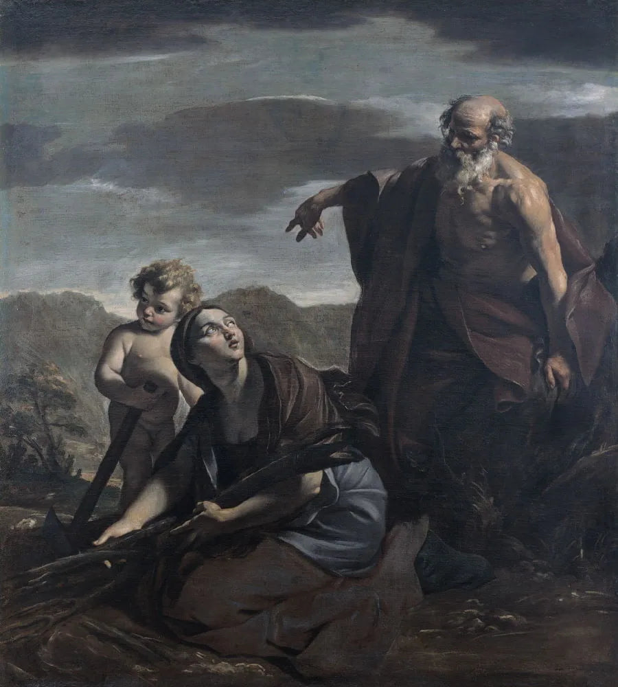 Élie og enken i Sarepta - Giovanni Lanfranco