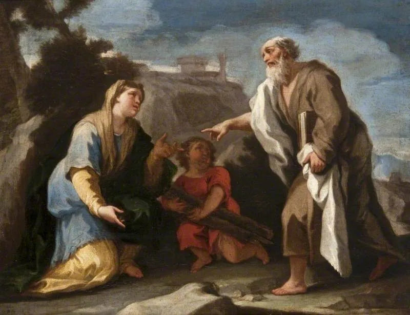 Élie og enken i Sarepta - Luca Giordano
