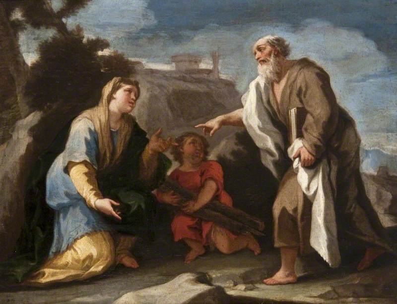 Élie og enken i Sarepta - Luca Giordano