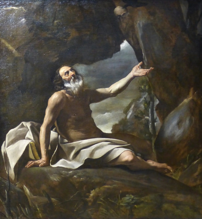 Élie fodret af ravnen - Giovanni Lanfranco