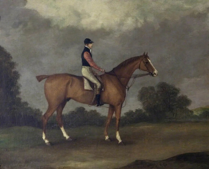 Elis', en kastanjebrun hest, redet af J. Day - John Frederick Herring, Sr.
