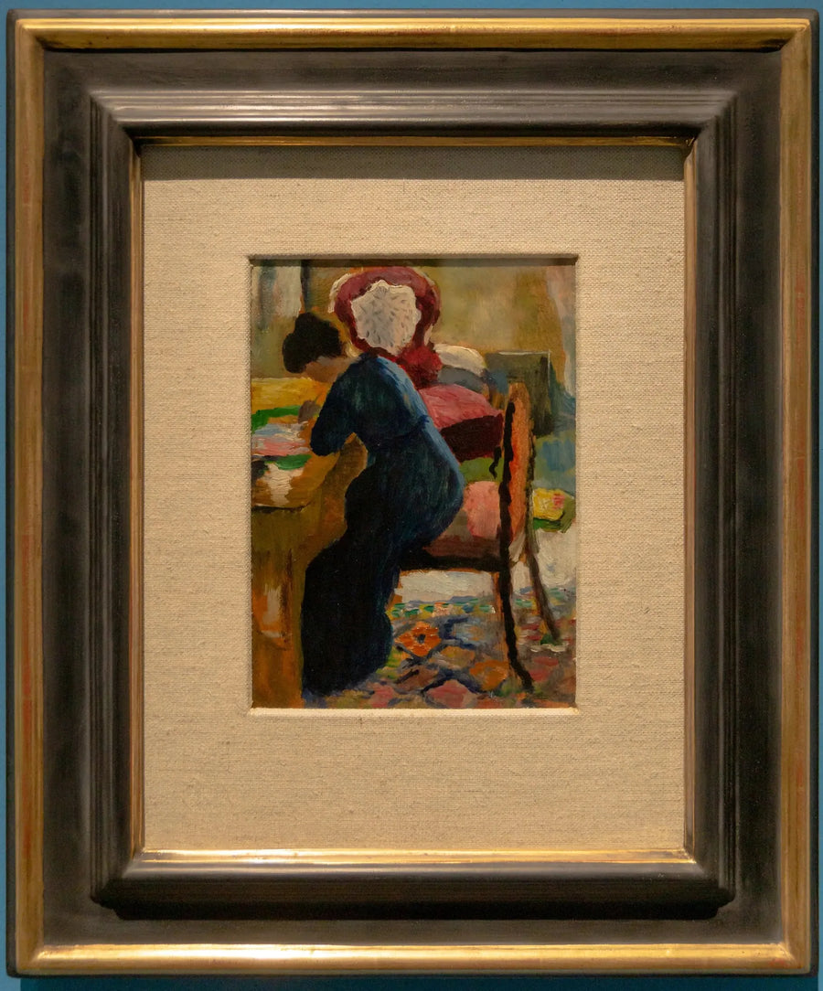 Élisabeth på kontoret - August Macke