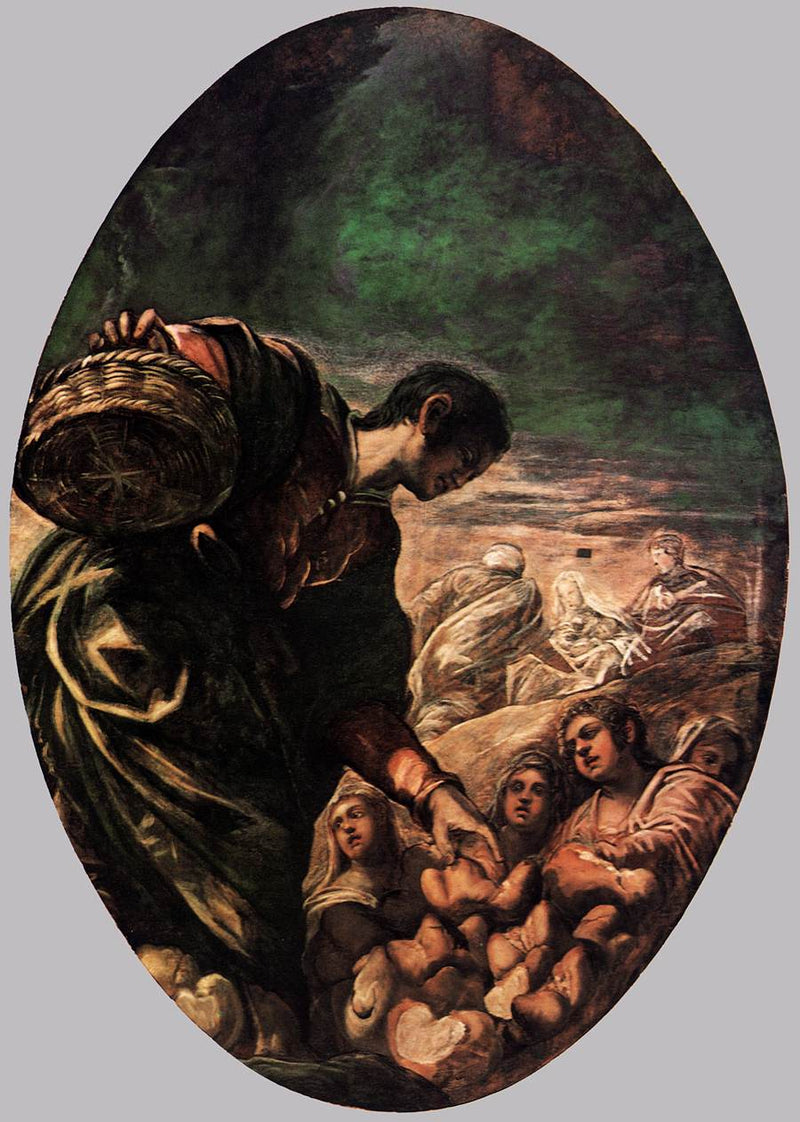 Élisée multiplicerer smerter - Jacopo Tintoretto