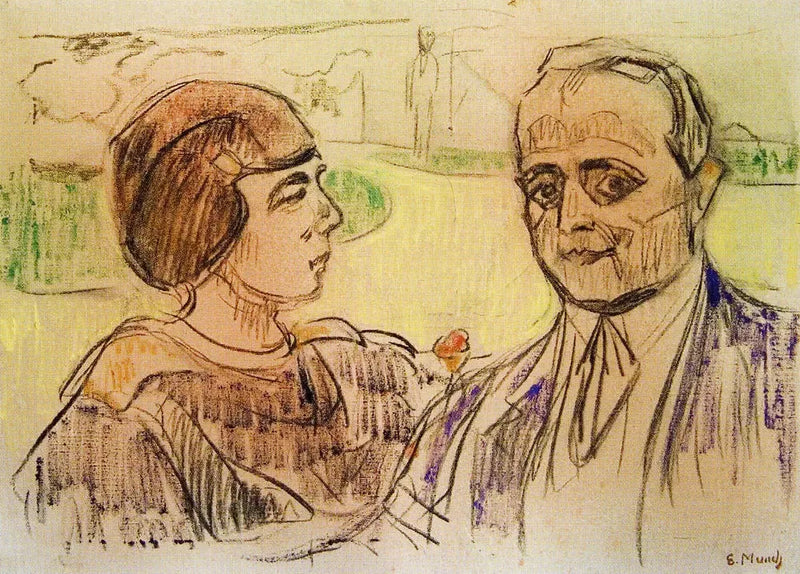 Elsa og Curt Glaser - Edvard Munch