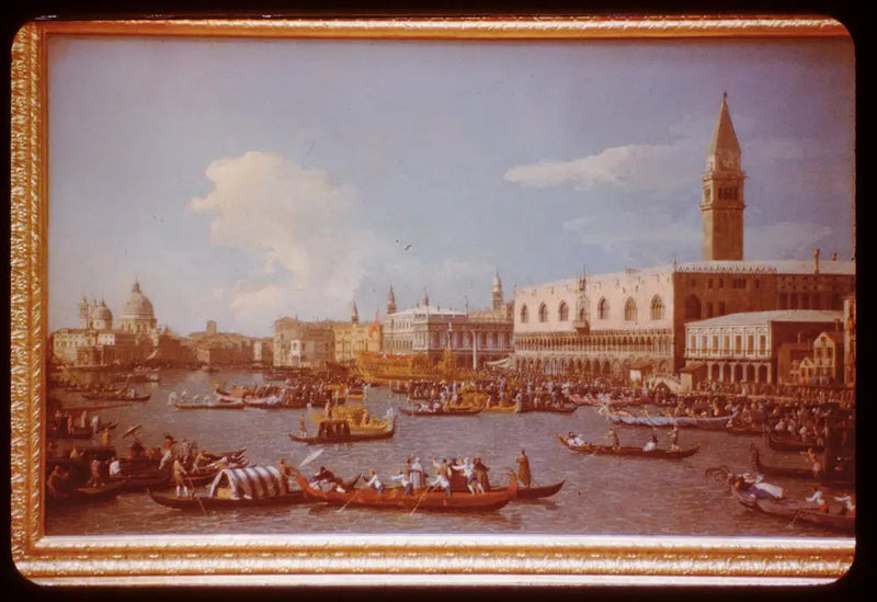 Embarkation af Doge af Venedig til Adriaterhavets bryllupsceremoni - Canaletto