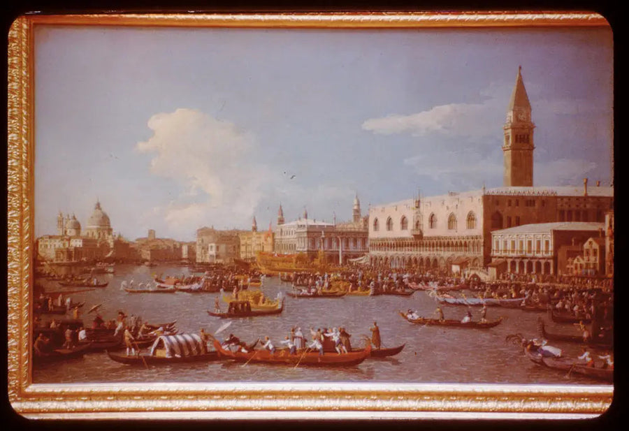 Embarkation af Doge af Venedig til Adriaterhavets bryllupsceremoni - Canaletto