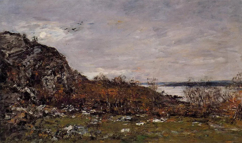 Elorns udmunding nær Brest - Eugène Boudin