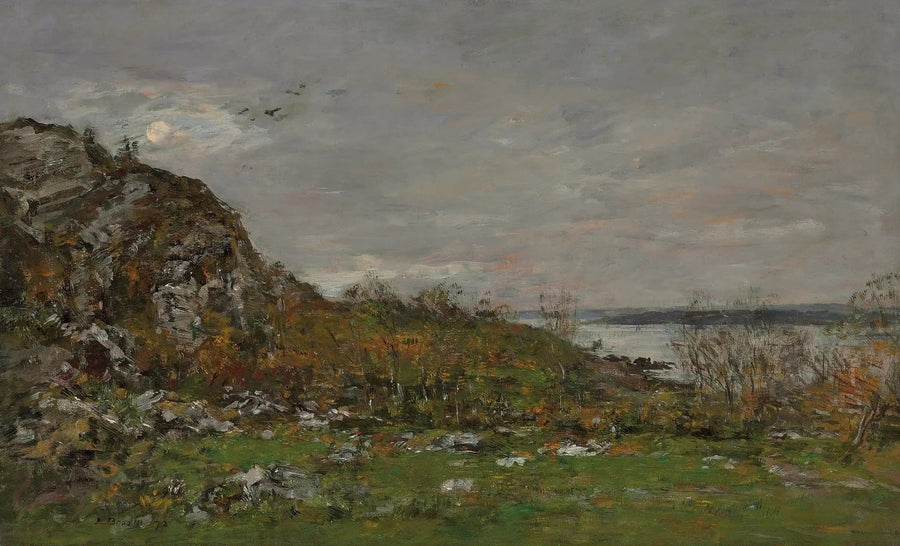 Elorns udmunding nær Brest - Eugène Boudin