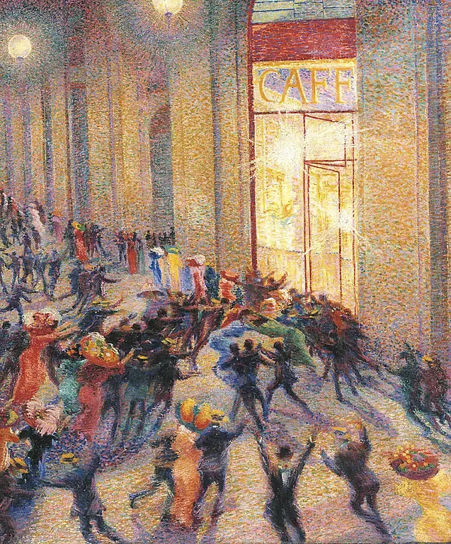 Udløbet i galleriet - Umberto Boccioni