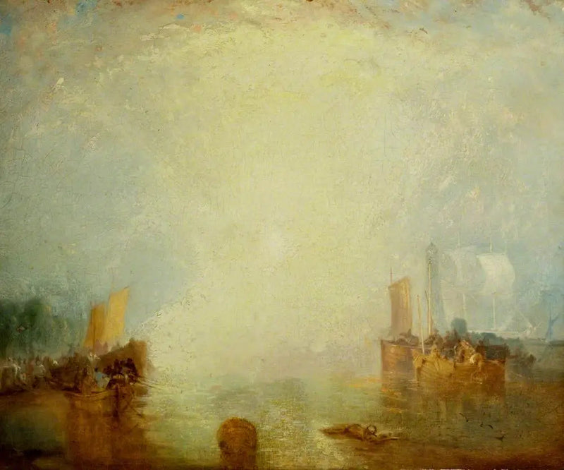 Emigranter, der går ombord i Margate - J. M. W. Turner