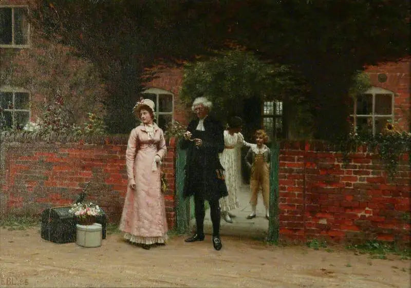 En attendant le coach - Edmund Blair Leighton - Alpha Reproduction